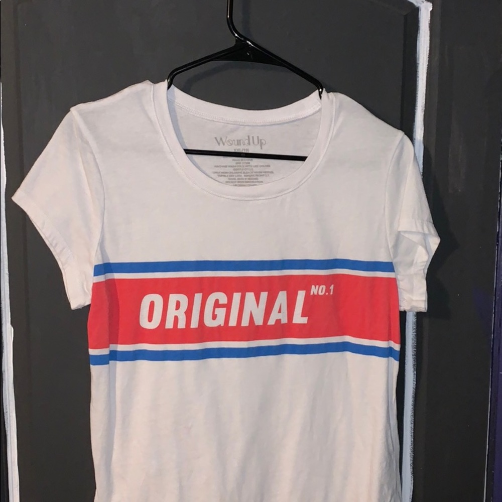 White graphic tee shirt t-shirt original logo